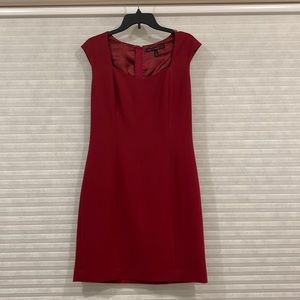 WHBM Work Shift Dress Red Size 10